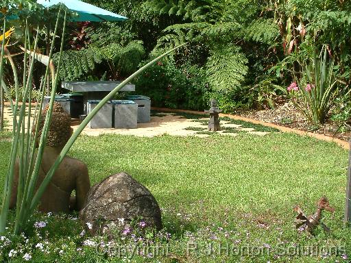 Barbecue area tropical 